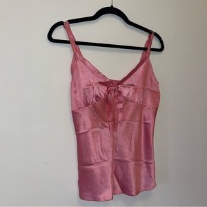 Pretty pink silk top